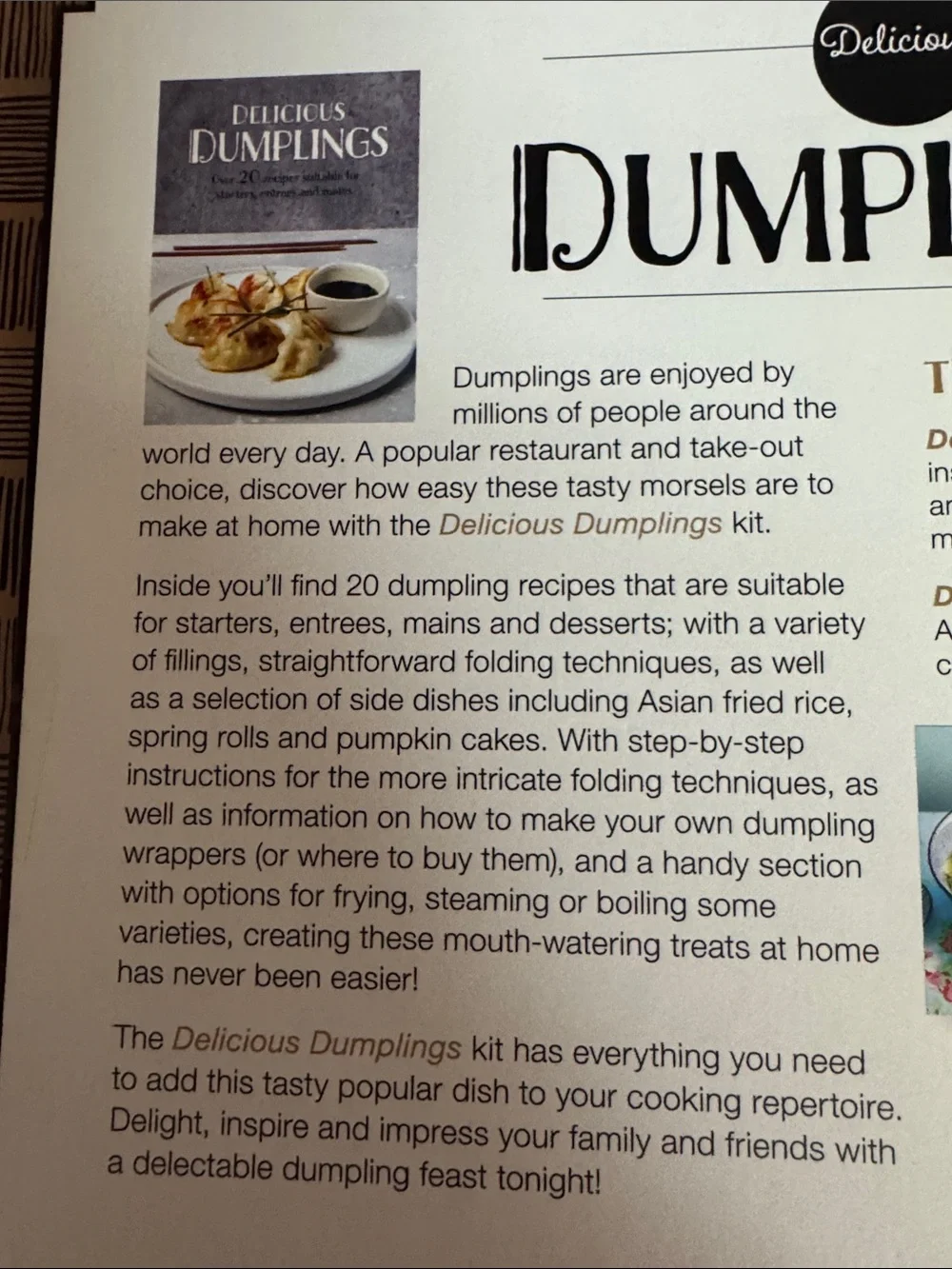 Delicious Dumplings Steamer & Serving Kit - Natural Bamboo